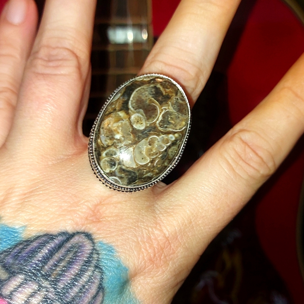 Turtella Jasper High Setting Ring